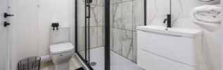bathroom area with full view