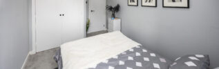 bedroom area with a different view